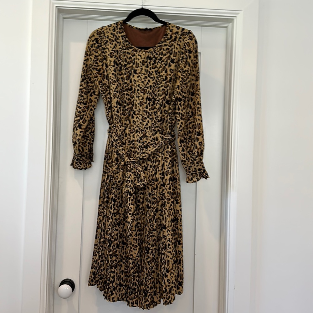 EUC J Crew Leopard Dress